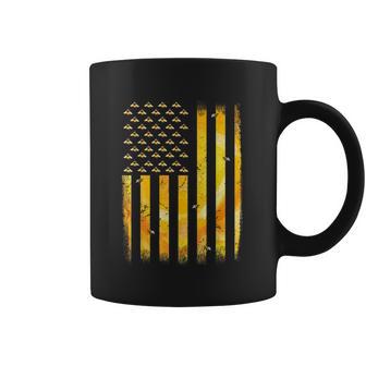 American Flag Honey Bee Honeycomb Beekeeper Beekeeping Coffee Mug | Favorety CA