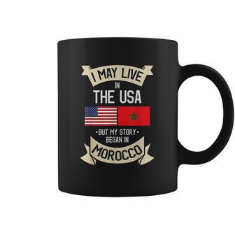 American Flag Morocco Moroccan Roots Gifts Coffee Mug | Favorety AU