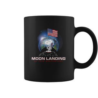 American Flag Snoopy Moon Landing 50 Year Anniversary Shirt Coffee Mug | Favorety CA