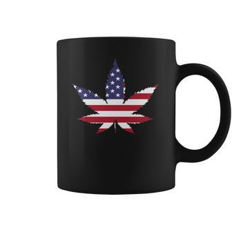 American Marijuana Leaf Coffee Mug | Favorety CA