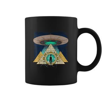 Ancient Astronaut Egyptian Pyramid Alien Conspiracy Theory Coffee Mug | Favorety DE