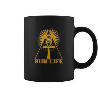 Ancient Egyptian Kemetic Ankh Pyramid Sun Life Coffee Mug | Favorety UK