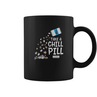 Animal Meme Gift Chill Pill Pun Chinchilla Coffee Mug | Favorety