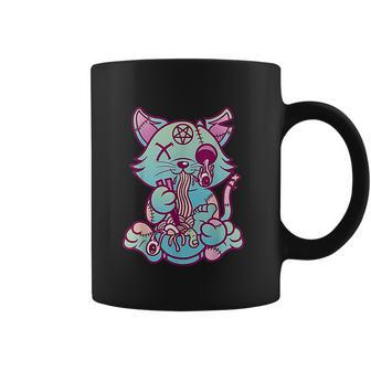 Anime Aesthetic Pastel Goth Ramen Noodle Cat Gifts Coffee Mug | Favorety AU