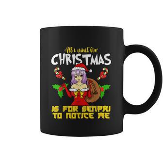 Anime Manga Gaming Cosplay Merry Christmas Senpai Notice Me Coffee Mug | Favorety UK