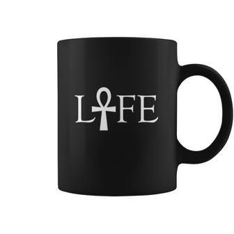 Ankh Life T-Shirt Ancient Symbol Of Life Cross With Handle Coffee Mug | Favorety