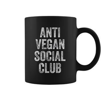 Anti Vegan Social Club Funny Meat Eater Carnivore Coffee Mug | Favorety UK