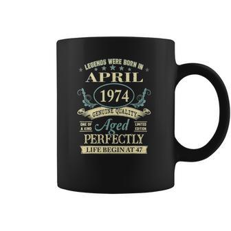 April 1974 47Th Birthday Gift 47 Years Old Men Women Coffee Mug | Favorety