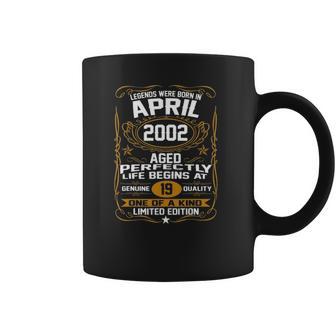 April 2002 19Th Birthday Gift 19 Years Old Men Women Coffee Mug | Favorety