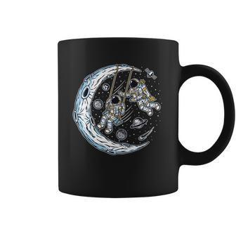 Astronauts Moon Swinging Coffee Mug | Favorety CA