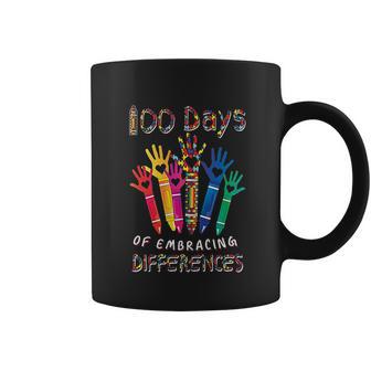 Autism Awareness Embrace Differences 100 Days Of School Iep Coffee Mug | Favorety DE