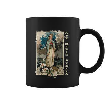 Ave Maris Stella Lady Blessed Mother Mary Latin Coffee Mug | Favorety