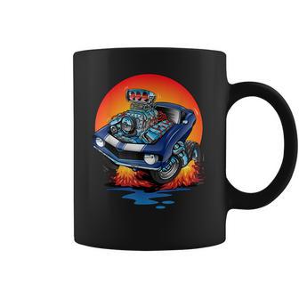 Awesome Classic Sixties Muscle Car Funny Hot Rod Cartoon Coffee Mug | Favorety AU