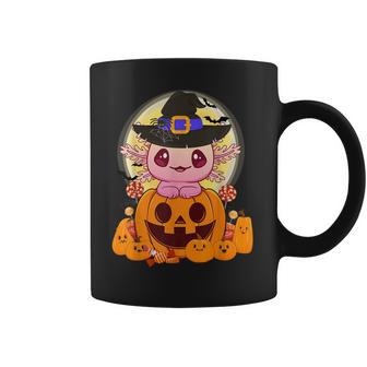 Axolotl Halloween Costume Pumpkin Pastel Goth Kawaii Anime Men Women T-Shirt Graphic Print Casual Unisex Tee Coffee Mug | Favorety AU