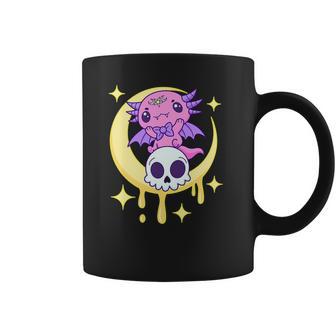 Axolotl Kawaii Pastel Goth Cute Creepy Aesthetic Nu Goth Coffee Mug | Favorety