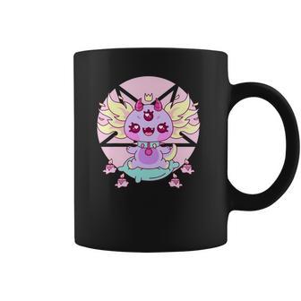 Axolotl Kawaii Pastel Goth Cute Creepy Nu Goth Aesthetic Coffee Mug | Favorety