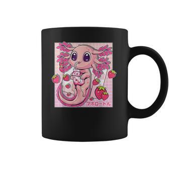 Axolotl Pastel Goth Strawberry Milk Shake Anime Aesthetic V3 Men Women T-Shirt Graphic Print Casual Unisex Tee Coffee Mug | Favorety DE