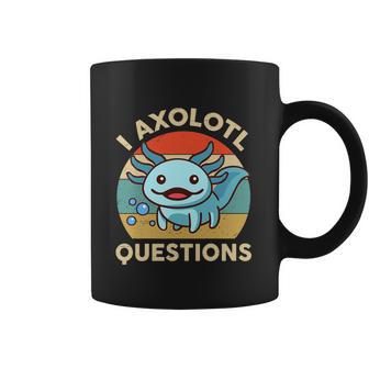 I Axolotl Questions Shirt Kids Blue Salamander Plush Axolotl Coffee Mug | Favorety