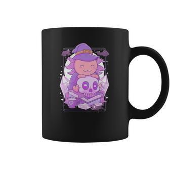 Axolotl Witch Halloween Witchcraft Cute Axolotl Pastel Goth Coffee Mug | Favorety DE