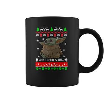 Baby Yoda What Child Is This Ugly Christmas Shirt Coffee Mug | Favorety