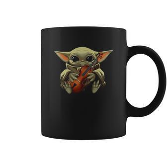 Baby Yoda Hugging Violin Coffee Mug | Favorety UK