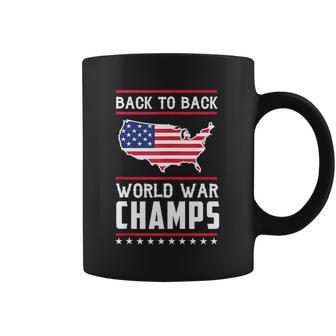 Back To Back Undefeated World War Champs Graphic Design Printed Casual Daily Basic Coffee Mug | Favorety AU