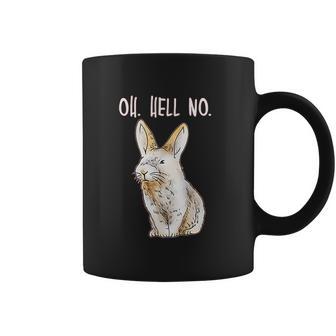 Bad Bunny Disapproving Rabbit Funny Animals Oh Hell No Coffee Mug | Favorety UK