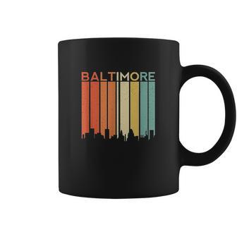 Baltimore Maryland Vintage Retro City Urban Skyline Seaport Coffee Mug | Favorety DE