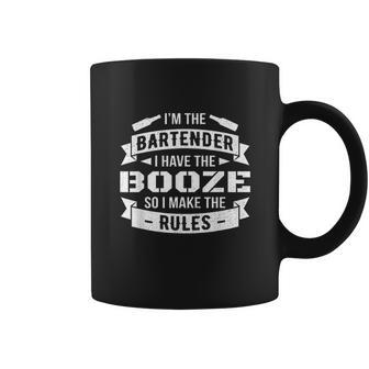 Bartenders Make The Rules Tipsy Booze Drinking Bartender Coffee Mug | Favorety CA