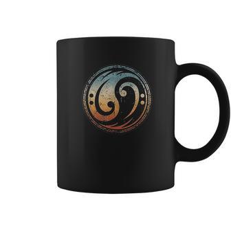 Bass Guitar Clef Yin Yang Vintage For Bassist Bass Player Coffee Mug | Favorety UK