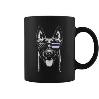 Belgian Malinois K9 Unit Thin Blue Line Flag Police Gift Cute Gift Coffee Mug | Favorety AU