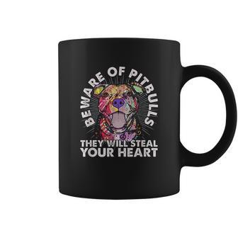 Beware Of Pit Bulls They Will Steal Your Heart Coffee Mug | Favorety AU