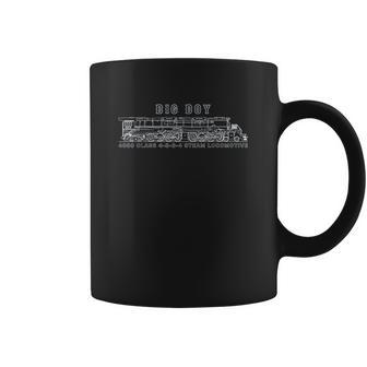 Big Boy 4000 Class Steam Locomotive American Train Blueprint Coffee Mug | Favorety AU