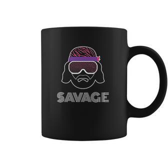 Black Macho Man Savage Face Coffee Mug | Favorety