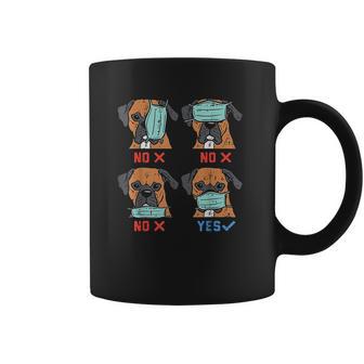 Boxer Face Funny Social Distancing Dog Gift Coffee Mug | Favorety CA