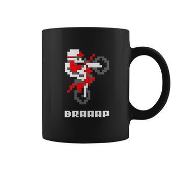 Braaap Dirt Bike Retro 8 Bit Video Game Gamer Graphic Coffee Mug | Favorety AU