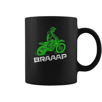 Brap Braap 2Stroke Send It Motocross Dirt Bike Green Et3 Coffee Mug | Favorety CA