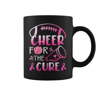 Breast Cancer Awareness Cheer For The Cure V2 Men Women T-Shirt Graphic Print Casual Unisex Tee Coffee Mug | Favorety AU