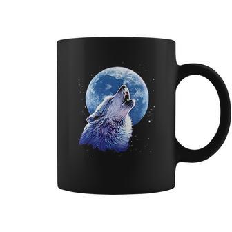 Call Of The Wild Howling The Full Moon Alpha Wolf Coffee Mug | Favorety AU