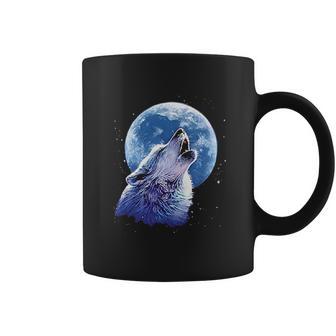 Call Of The Wild Lone Wolf Howling At The Moon Wildlife Coffee Mug | Favorety CA