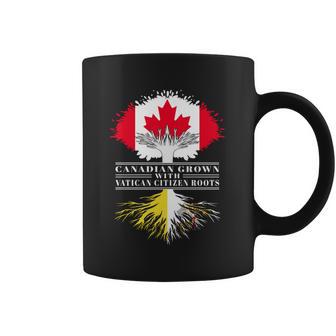 Canadian Grown With Vatican Citizen Roots Canada Vatican City Flag Tree Coffee Mug | Favorety CA