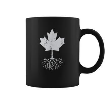 Canadian Roots Maple Leaf Canada Flag Design For Canadiens Coffee Mug | Favorety UK