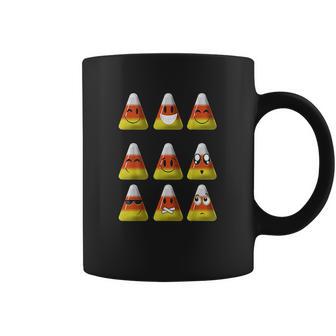 Candy Corn Emojis Halloween Cool Funny Emoticons Gift Coffee Mug | Favorety UK