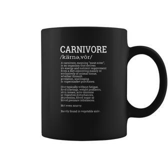 Carnivore Definition Funny Meat Lover Joke Coffee Mug | Favorety