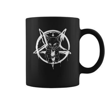 Cat Occult Satanic Lucifer Gift Women Men Coffee Mug | Favorety AU