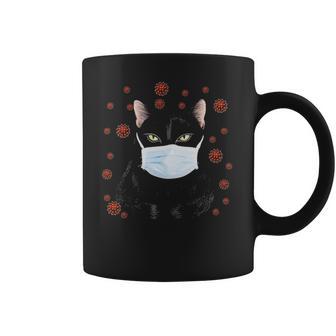 Cat Is Wearing Mask Face Anti Virus Coffee Mug | Favorety CA