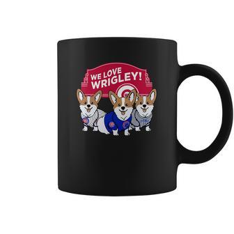 Chicago Cubs Corgi We Love Wrigley T Shirt Hoodie Sweater Coffee Mug | Favorety