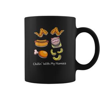 Chillin With My Homies Chicken Wing Dodger Dog Coffee Mug | Favorety