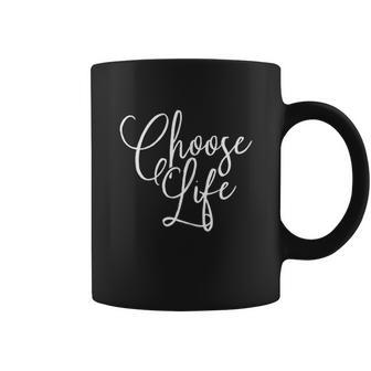 Choose Life Lettering Graphic Simple Coffee Mug | Favorety AU