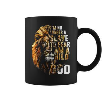 Christian Lion Jesus Im No Longer A Slave To Fear Km Coffee Mug | Favorety CA